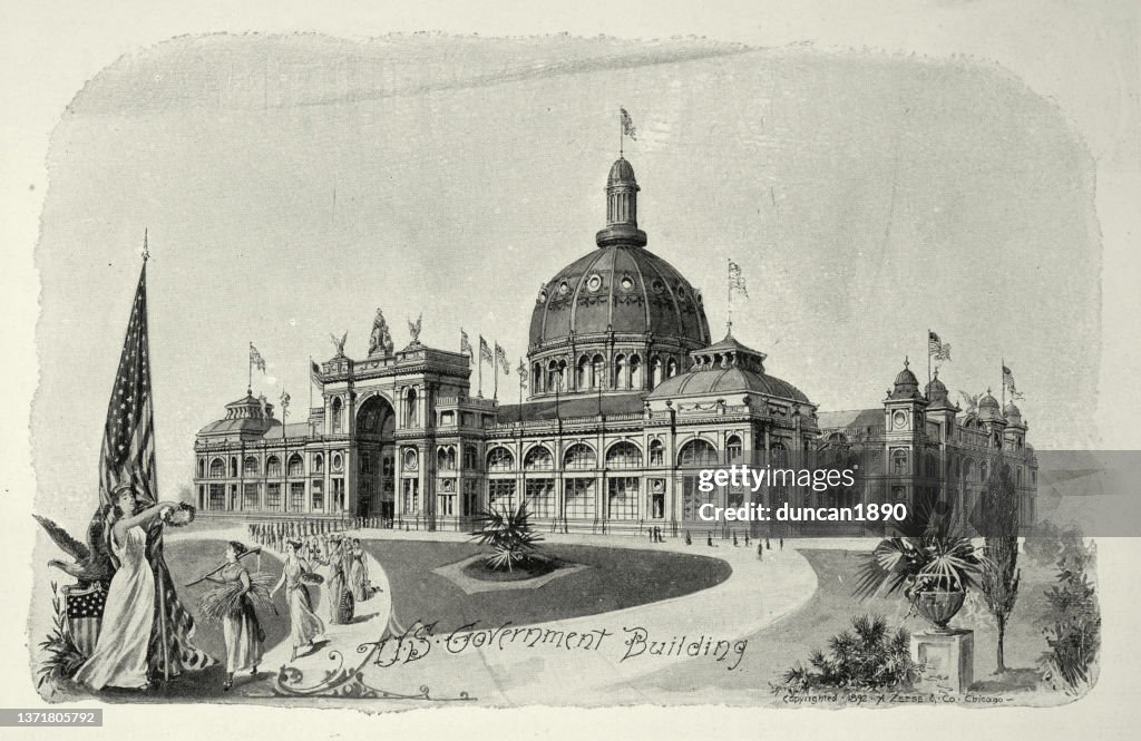 American architecture, US Government Building of Chicago World's Fair, 1893, 19th Century