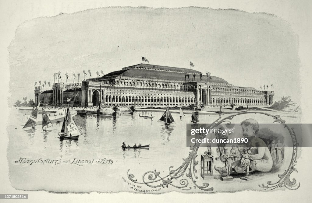American architecture, Manufactures and Liberal arts building of Chicago World's Fair, 1893, 19th Century