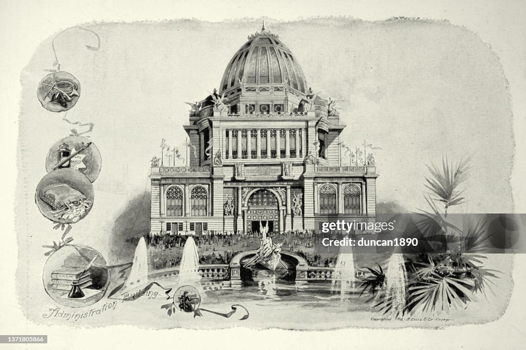 American architecture, Administration Building of Chicago World's Fair, 1893, 19th Century