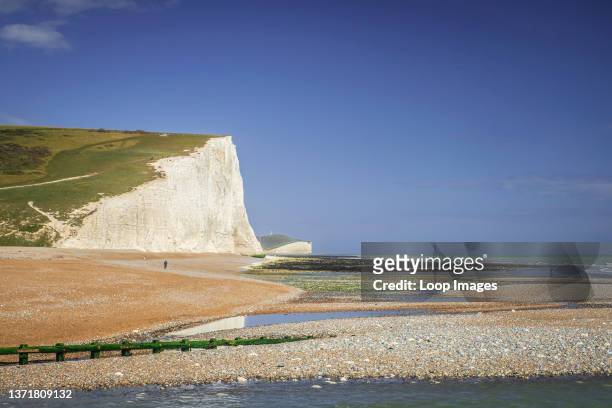 Cuckmere Haven and the chalk cliffs of the Seven Sisters.