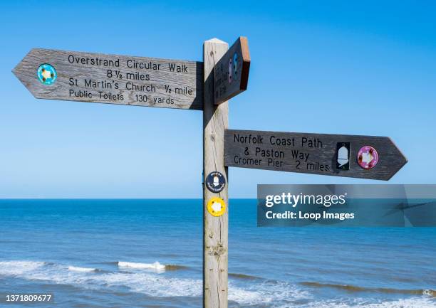 Norfolk Coast Path sign.