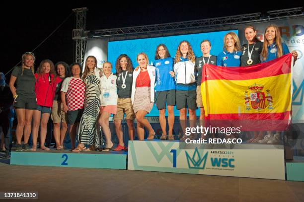 Women World Champion of Spearfishing World Championship 2021, Arbatax, Tortolì, Sardinia, Italy, Europe.