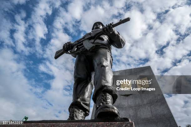 Memorial dedicated to Russian peacekeeping soldiers after the 1992-1993 Abkazia-Georgia War stands in Sukhum.