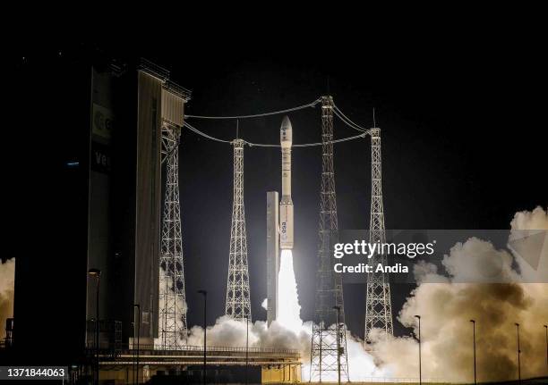 Guiana, Kourou, Guiana Space Center , : lift off the small European launcher responsible for putting Ingenio and Taranis into orbit for the European...