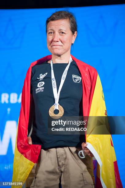 Magdalena Sart Bonin, Team women Spain, World Champion of Spearfishing World Championship 2021, Arbatax, Tortolì, Sardinia, Italy, Europe.