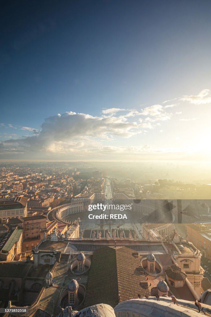 View High Rise Rome High view of Rome from Saint Peter Chapel. Lazio. Italy. Europe. News ...