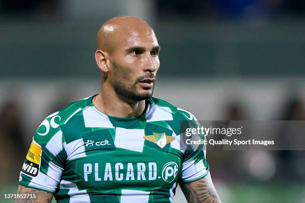 Rafael Martins of Moreirense FC looks on during the Liga Portugal Bwin match between Moreirense FC and FC Porto at Parque de Jogos Comendador Joaquim...