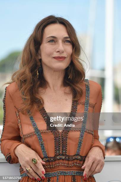 74th edition of the Cannes Film Festival: actress Natacha Lindinger posing during the photocall of the film 'OSS 117: From Africa with Love' ,...