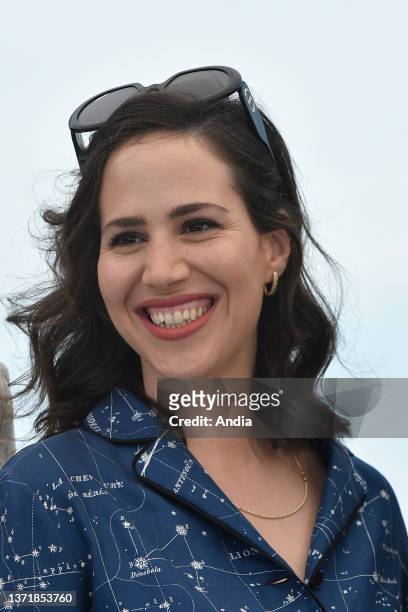 74th edition of the Cannes Film Festival: actress Nur Fibak posing during the photocall for the film 'Ahed's Knee' , on July 08, 2021.
