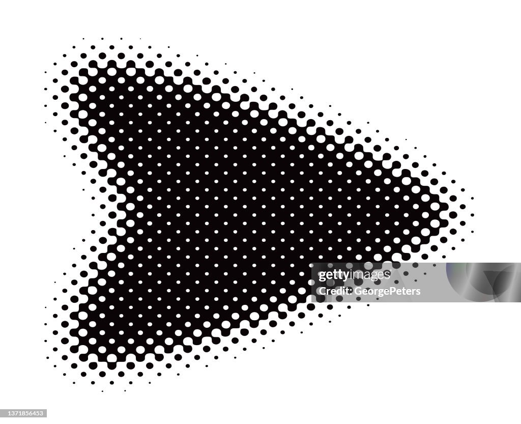 Half Patterns Border Retro Style Frameborder With Half Tone Pattern High-Res Vector Graphic ...