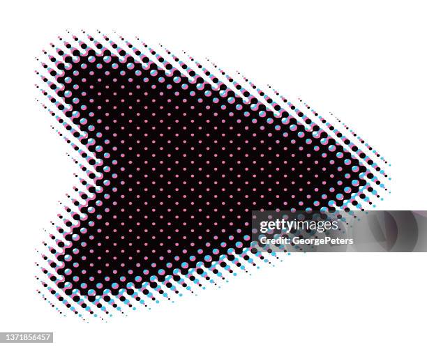 Half Patterns Border Retro Style Frameborder With Half Tone Pattern High-Res Vector Graphic ...