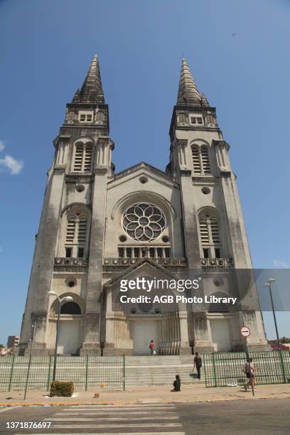 Facade, Cathedral Church, Capital, Fortaleza, Ceará, Brazil..