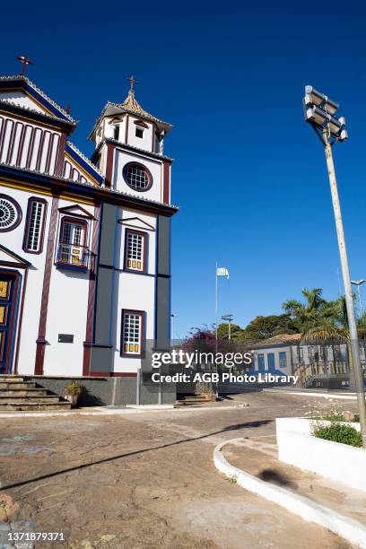 Igreja Matriz da cidade de Datas - imagens para composição panorâmica. Barroco. Mother Church. Clayish. Datas. Minas Gerais. Brazil.