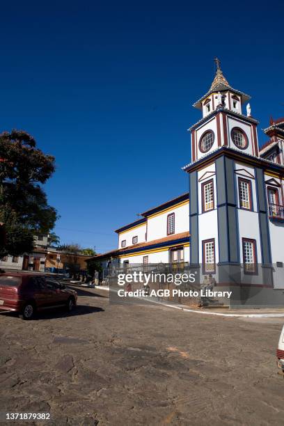 Igreja Matriz da cidade de Datas - imagens para composição panorâmica. Barroco. Mother Church. Clayish. Datas. Minas Gerais. Brazil.