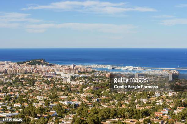 scenic view of dénia - denia stock pictures, royalty-free photos & images
