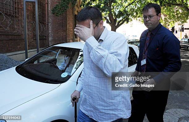 Dobrosav Gavric, a Serbian fugitive seeking refugee status in South Africa, appeared in the Cape Town magistrates court on January 16, 2012 in Cape...