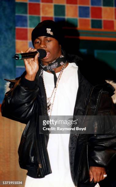 Rapper Lil Wayne of Cash Money Millionaires rehearses for his performance on 'The Jenny Jones Show' in Chicago, Illinois in February 2000.