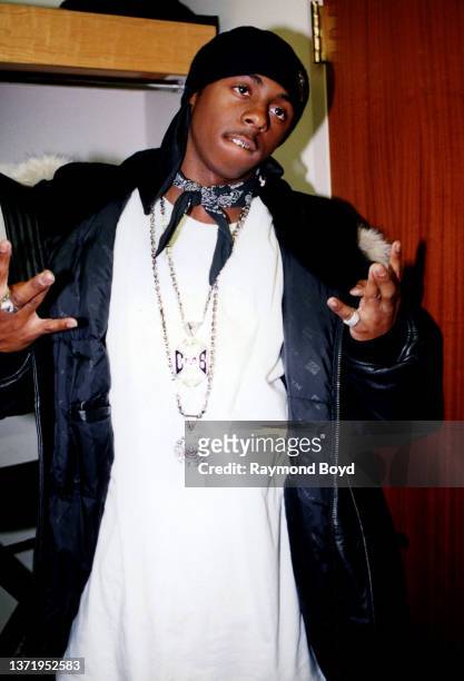 Rapper Lil Wayne of Cash Money Millionaires poses for photos after rehearsals for his performance on 'The Jenny Jones Show' in Chicago, Illinois in...
