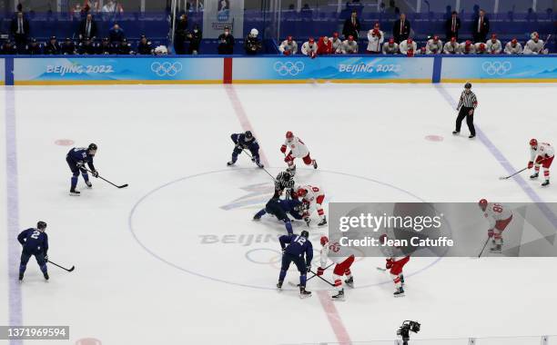 Gold Medal game between Team Finland and Team ROC on Day 16 of the Beijing 2022 Winter Olympic Games at National Indoor Stadium on February 20, 2022...