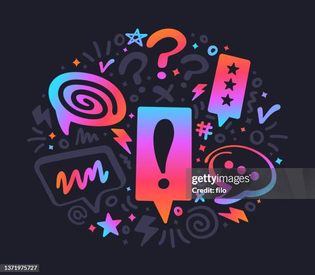 conversation review experience rating chat speech bubble - cork board background stock illustrations