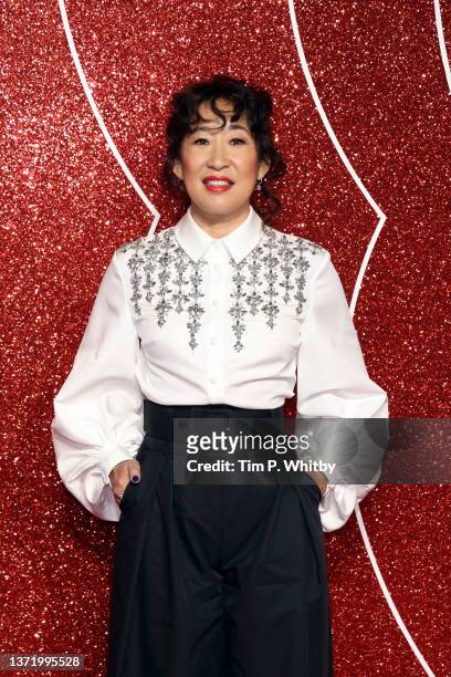 Sandra Oh attends the UK Gala screening of "Turning Red" at Everyman Borough Yards on February 21, 2022 in London, England.
