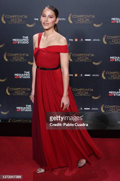 Actress attends the 'Competencia Oficial' premiere at Capitol Cinema on February 21, 2022 in Madrid, Spain.