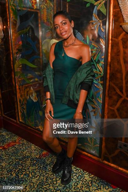 Naomie Harris attends Annabel's x Ozwald Boateng London Fashion Week after party at Annabel's on February 21, 2022 in London, England.