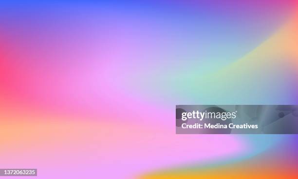 colorful mesh gradient blurred abstract background - electromagnetic spectrum stock illustrations