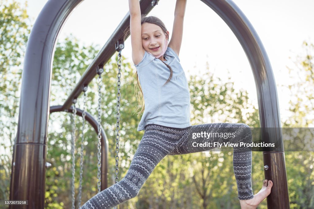 Tween Weekend Fun Tween Girl Having Fun At The Park High-Res Stock Photo - Getty Images