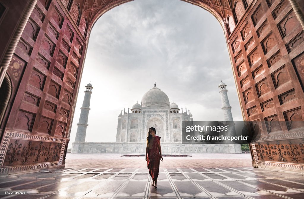 Tourist in agra - india