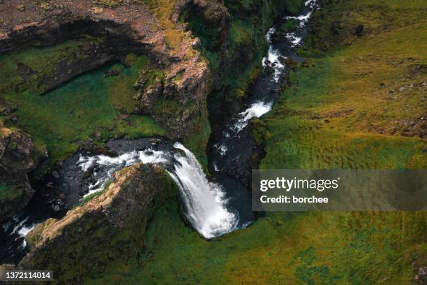 arpafoss, iceland - southern rock stock pictures, royalty-free photos & images