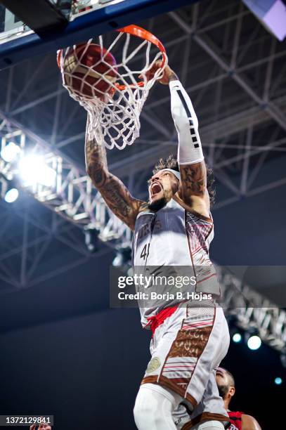 Julian Gamble of Hereda San Pablo Burgos during match of Finals Fiba Intercontinental Cup between Hereda San Pablo Burgos and Flamengo on February...