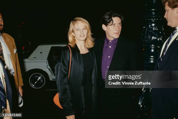 American actress Ellen Barkin and her husband, Irish actor Gabriel Byrne, attend a screening of 'Switch' at the Samuel Goldwyn Theater in Beverly...