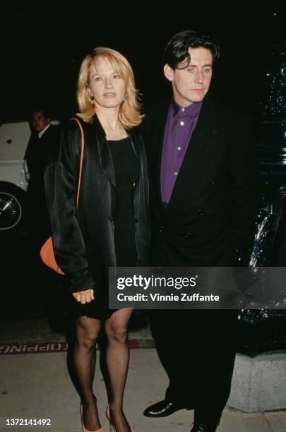 American actress Ellen Barkin and her husband, Irish actor Gabriel Byrne, attend a screening of 'Switch' at the Samuel Goldwyn Theater in Beverly...