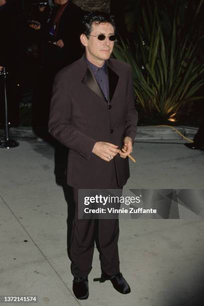 Actor Gabriel Byrne arrives at Morton's Restaurant for the 1997 Vanity Fair Oscar Party in Beverly Hills, California, US, 24th March 1997.