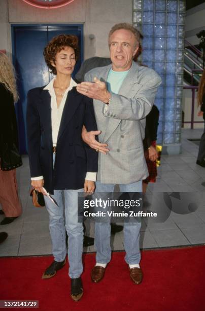 Actor James Caan and Ingrid Hajek attend the screening of "So I Married An Axe Murderer" at the Galaxy Theater in Hollywood, California, US, 29th...
