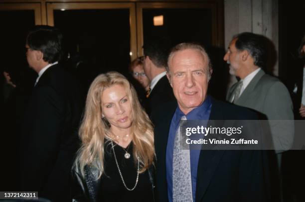 Linda Stokes and James Caan during 'Absolute Power' Premiere at Mann National Theatre in Westwood, California, US, 4th February 1997.