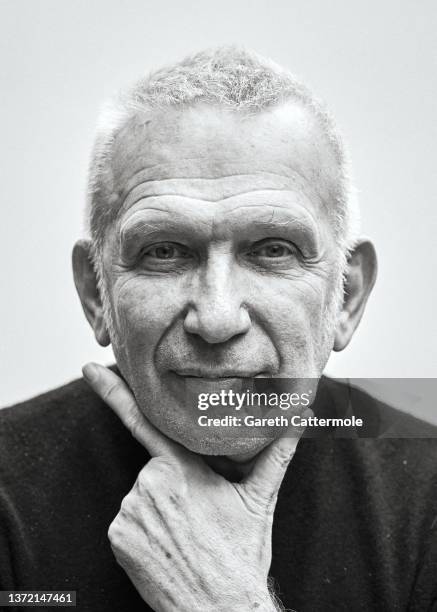 Jean Paul Gaultier poses during the "Fashion Freak Show" launch at The Roundhouse on February 21, 2022 in London, England.