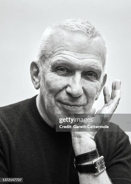 Jean Paul Gaultier poses during the "Fashion Freak Show" launch at The Roundhouse on February 21, 2022 in London, England.