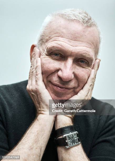 Jean Paul Gaultier poses during the "Fashion Freak Show" launch at The Roundhouse on February 21, 2022 in London, England.