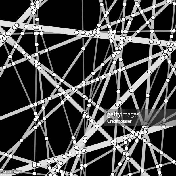 small white points marking line intersections. - intersection night stock illustrations
