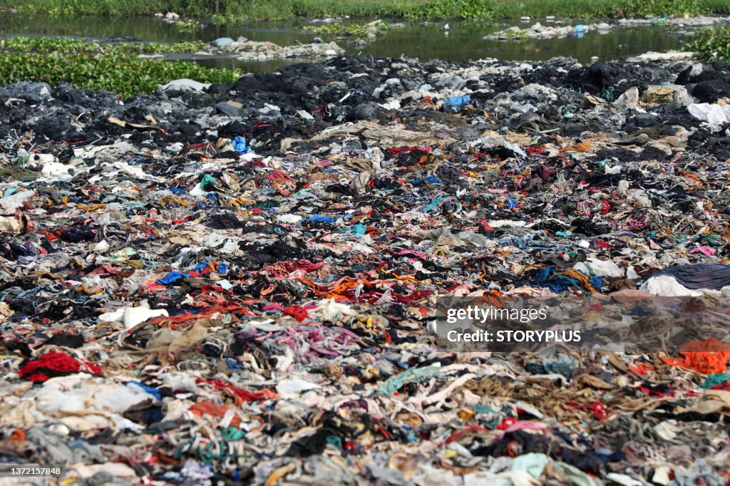 Garment Factory Waste Dump Contributes To Environmental Issues In Bangladesh