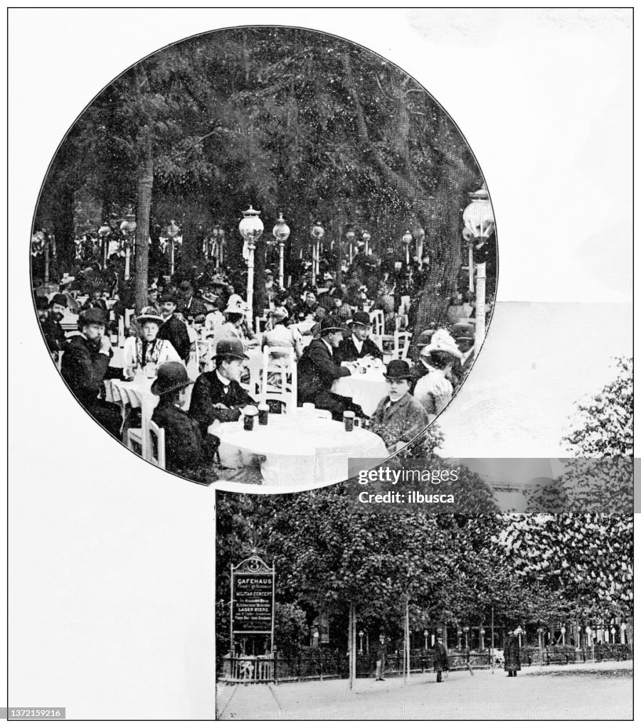 Antique travel photographs of Vienna: In the Prater