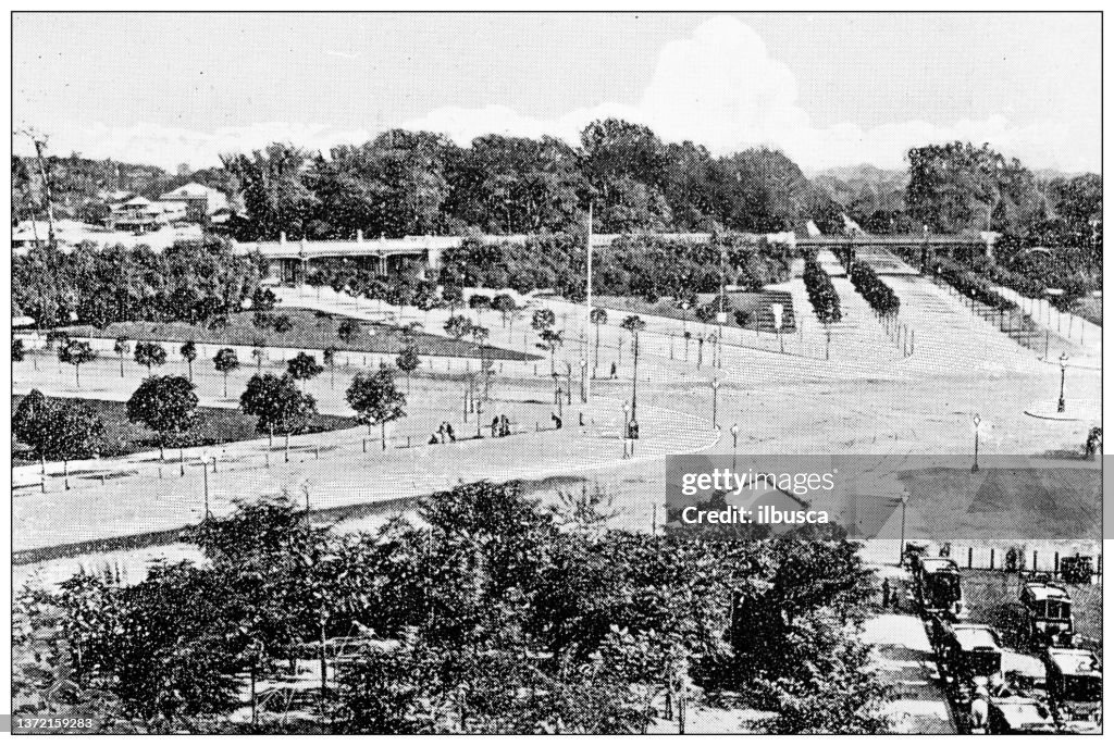 Antique travel photographs of Vienna: The Prater