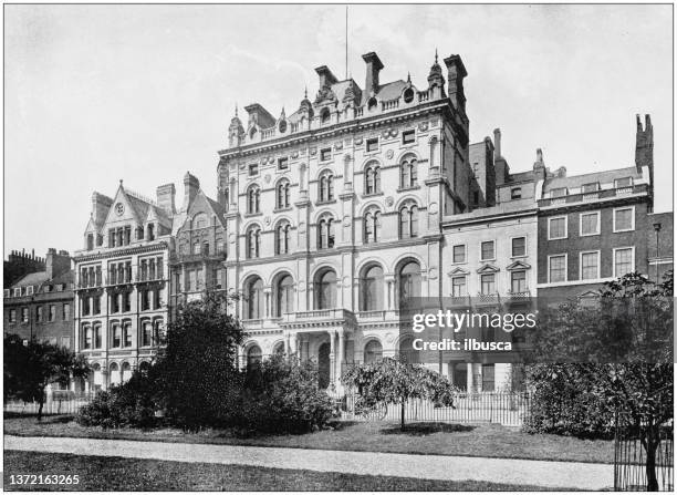 antique photograph of london: lincoln's inn fields - agricultural field photos stock illustrations