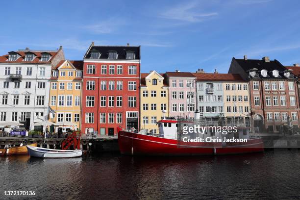 General view of the 'New Haven' waterfront ahead of the Denmark visit of The Duchess of Cambridge on February 22, 2022 in Copenhagen, Denmark. The...