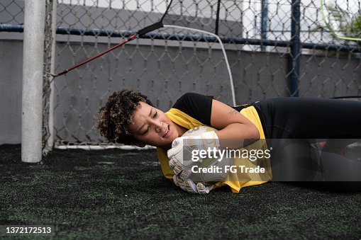 Female goalkeeper training Female goalkeeper training