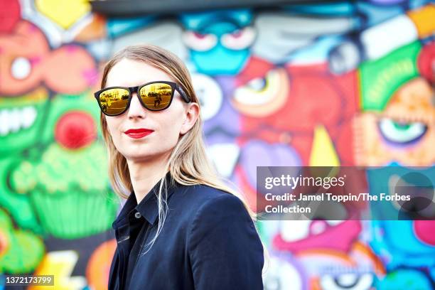 Activist and whistleblower, Chelsea Manning is photographed for Forbes.com on July 20, 2021 in Brooklyn, New York. CREDIT MUST READ: Jamel Toppin/The...