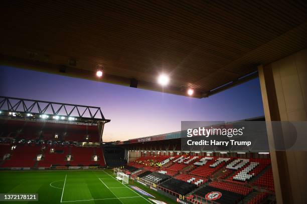 General view inside of the stadium ahead of the Sky Bet Championship match between Bristol City and Coventry City at Ashton Gate on February 22, 2022...
