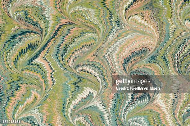 papier marbré - marbre photos et images de collection